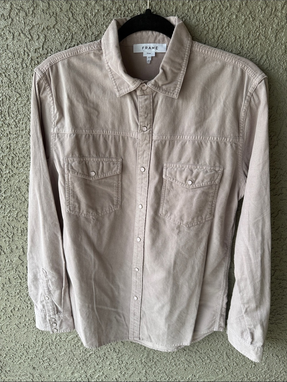 Frame Denim Men's Lilac Button-Front Shirt Jacket